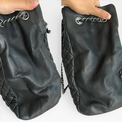 CHANEL Bubble Tote Black Lambskin Silver 17 Series product photograph 9 - VaultedVIP