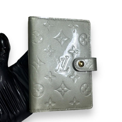 Louis Vuitton Agenda PM Silver Monogram Vernis product photograph 4 - VaultedVIP