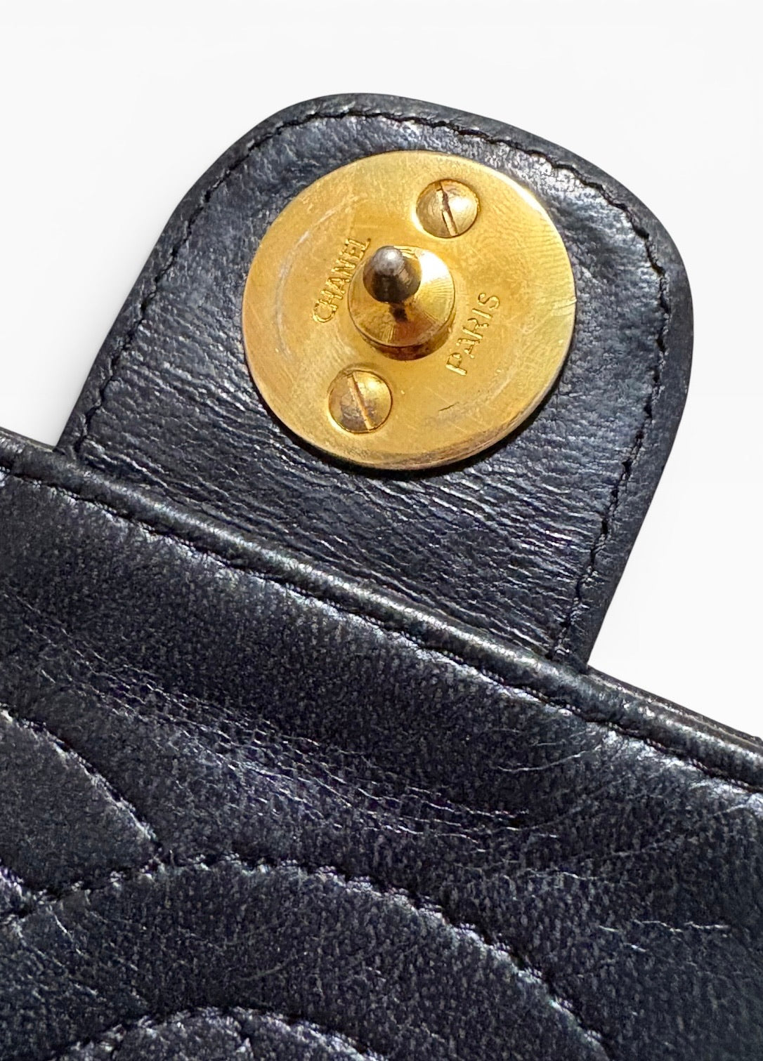 CHANEL Vintage 1980s Black Lambskin Single Flap product photograph 15 - VaultedVIP