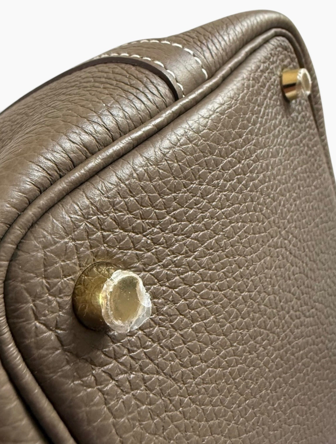 HERMES Picotin Lock 18 Etoupe Clemence Gold product photograph 11 - VaultedVIP