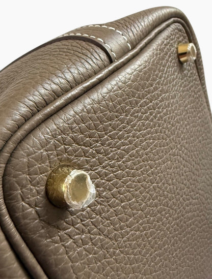 HERMES Picotin Lock 18 Etoupe Clemence Gold product photograph 11 - VaultedVIP