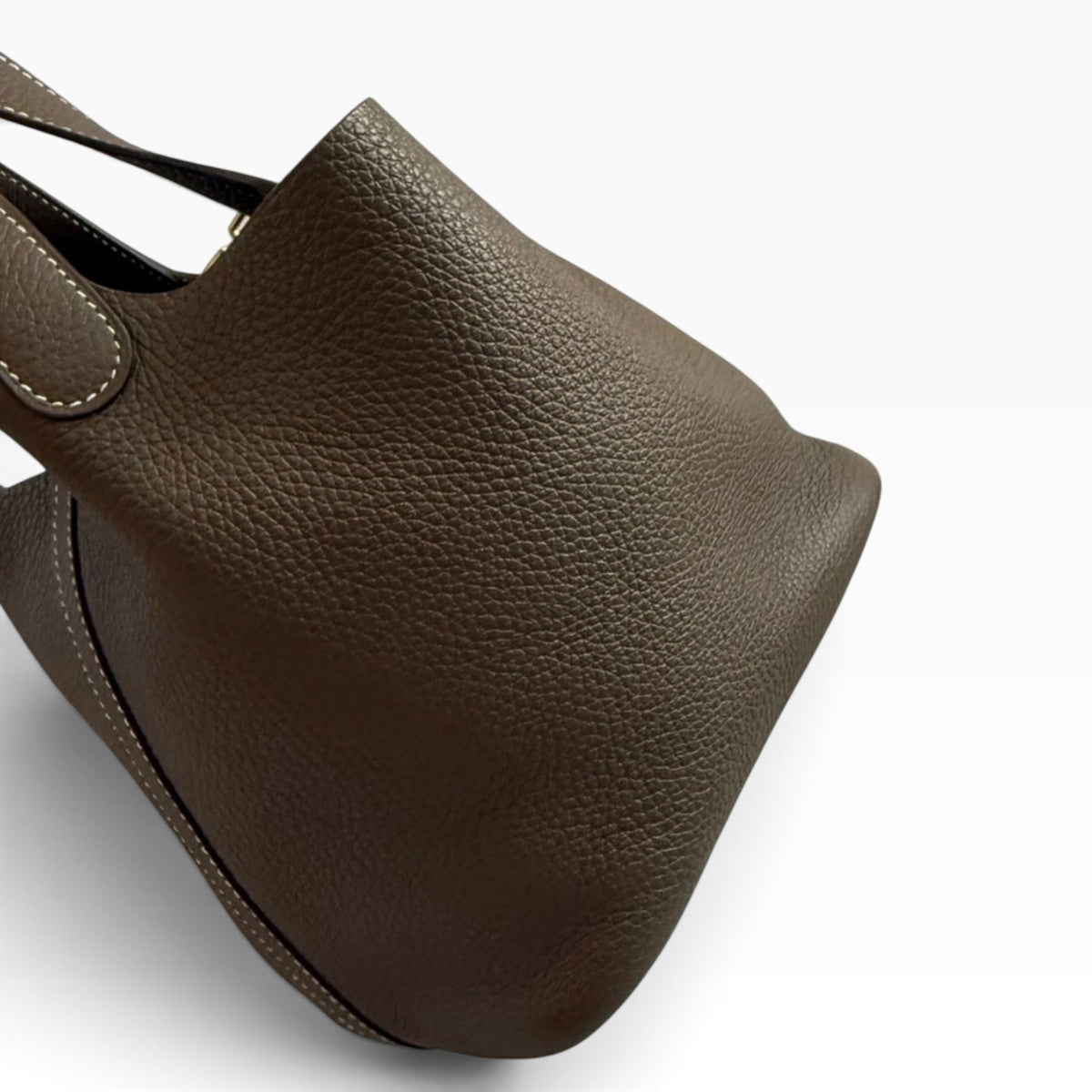 HERMES Picotin Lock 18 Etoupe Clemence Gold product photograph 9 - VaultedVIP