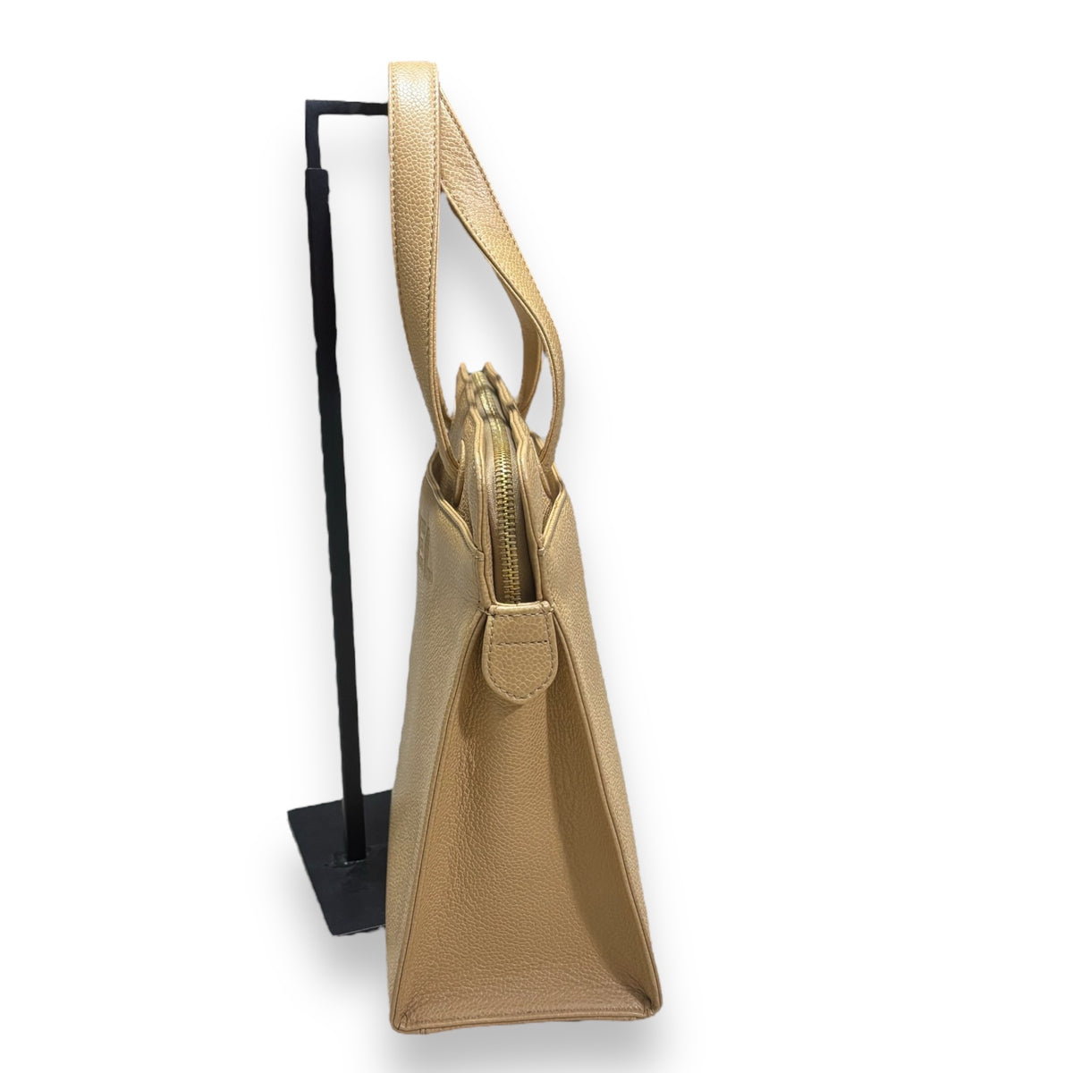CHANEL Vintage 1997 Beige Caramel Caviar Tote product photograph 5 - VaultedVIP