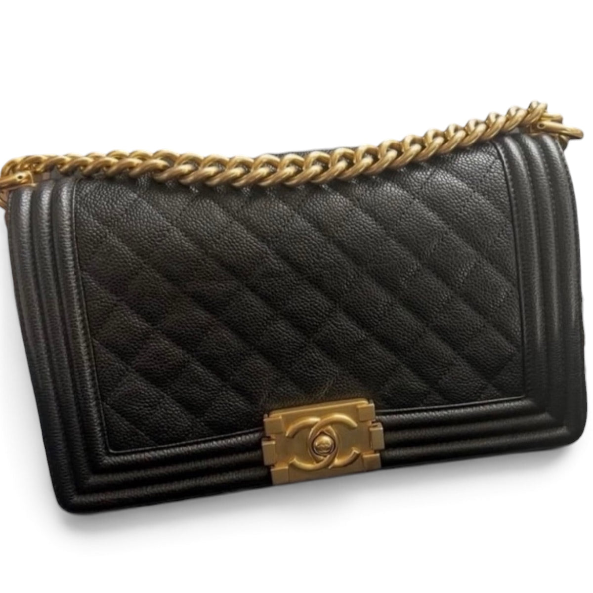 CHANEL Medium Boy Black Caviar product photograph 1 - VaultedVIP