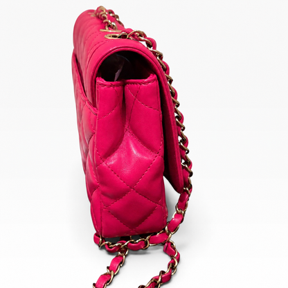 CHANEL Diane Hot Pink Fuchsia Quilted Leather product photograph 7 - VaultedVIP