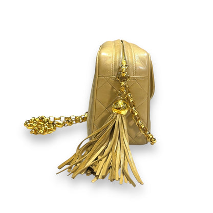 CHANEL Vintage Bijoux Tassel Metallic Gold Shoulder Bag product photograph 6 - VaultedVIP