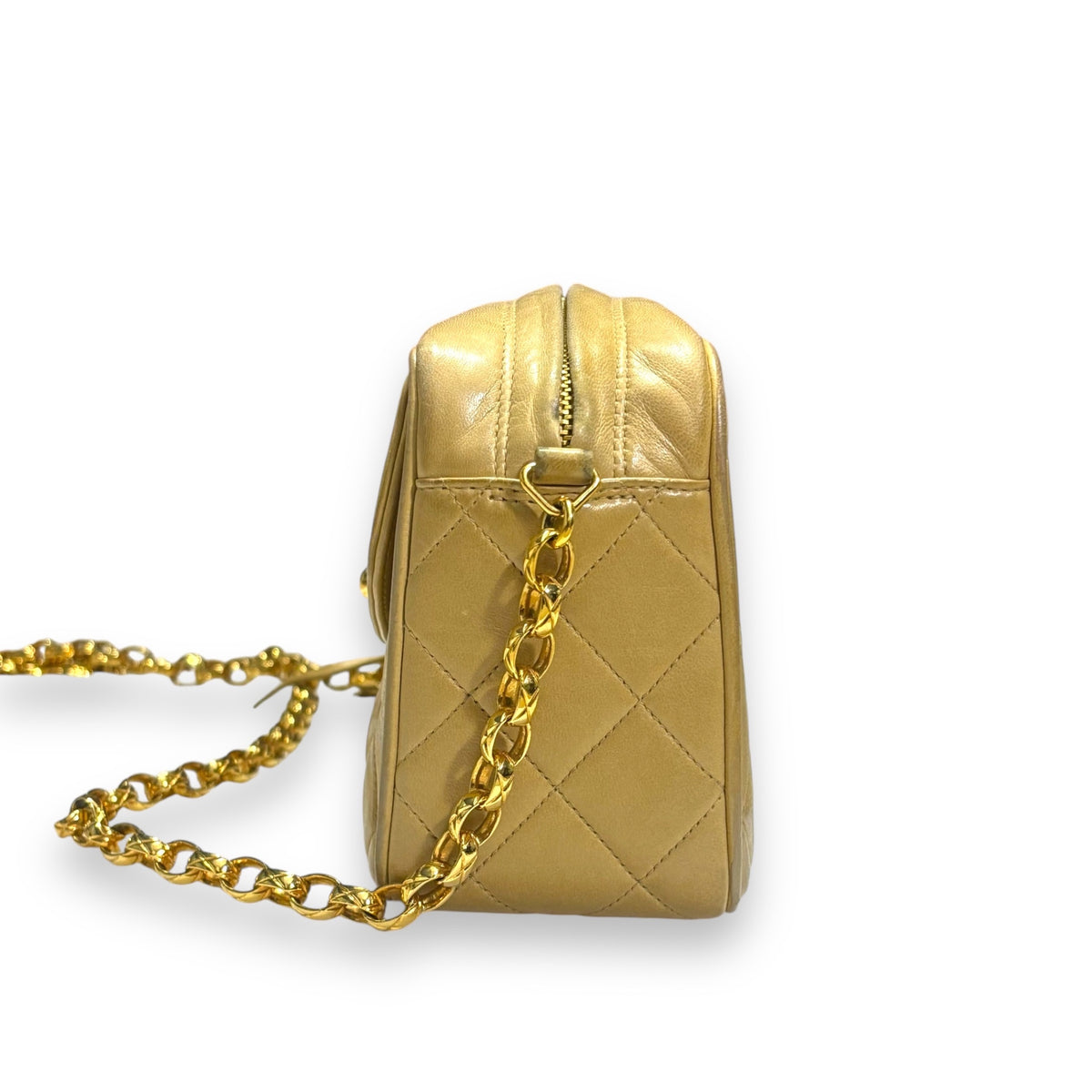 CHANEL Vintage Bijoux Tassel Metallic Gold Shoulder Bag product photograph 7 - VaultedVIP