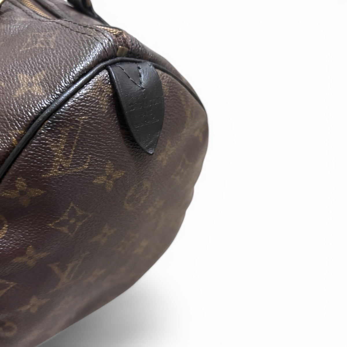 Louis Vuitton Vintage Speedy 30 Monogram Black Refinished Trim 1997 product photograph 6 - VaultedVIP