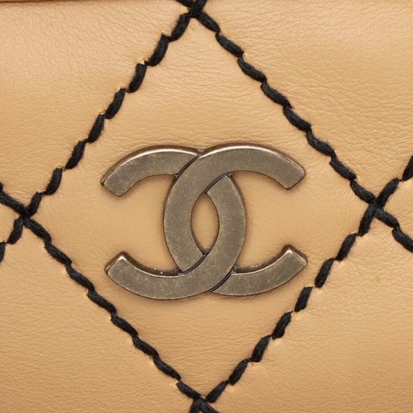 CHANEL Stitched Bowler Duffel