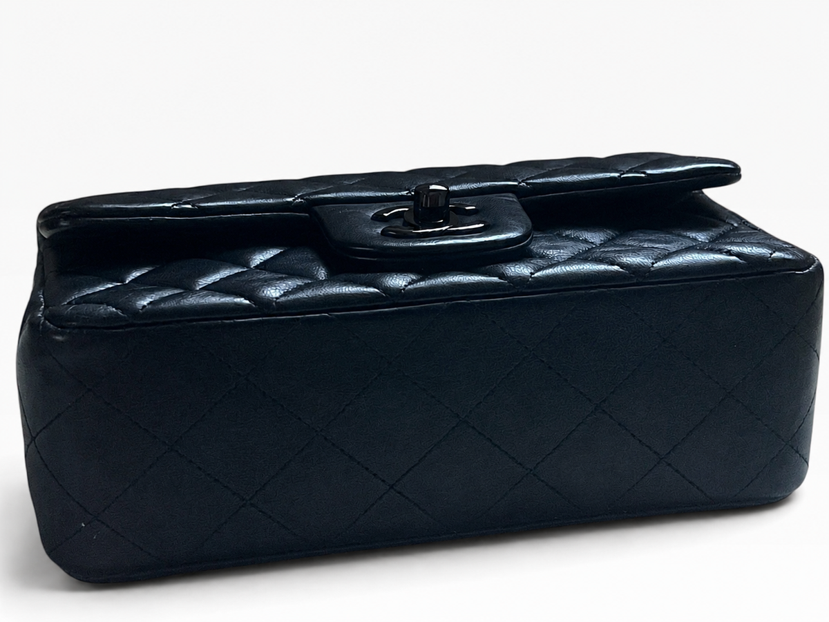 CHANEL Classic Double Flap Black Caviar Black Hardware product photograph 9 - VaultedVIP