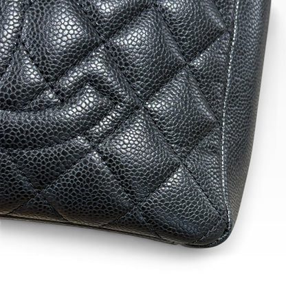 CHANEL Petite Shopping Tote PST Black Caviar Gold product photograph 7 - VaultedVIP