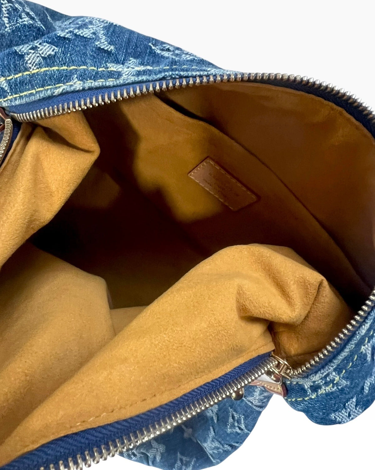 Louis Vuitton Vintage Monogram Denim Baggy GM Blue M95048 product photograph 15 - VaultedVIP