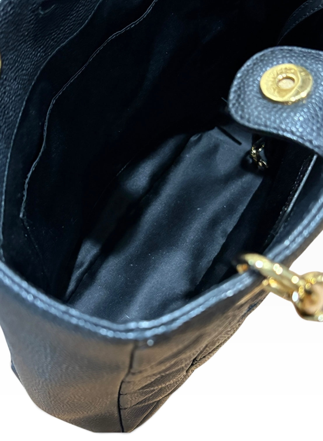 CHANEL Petite Shopping Tote PST Black Caviar Gold product photograph 12 - VaultedVIP