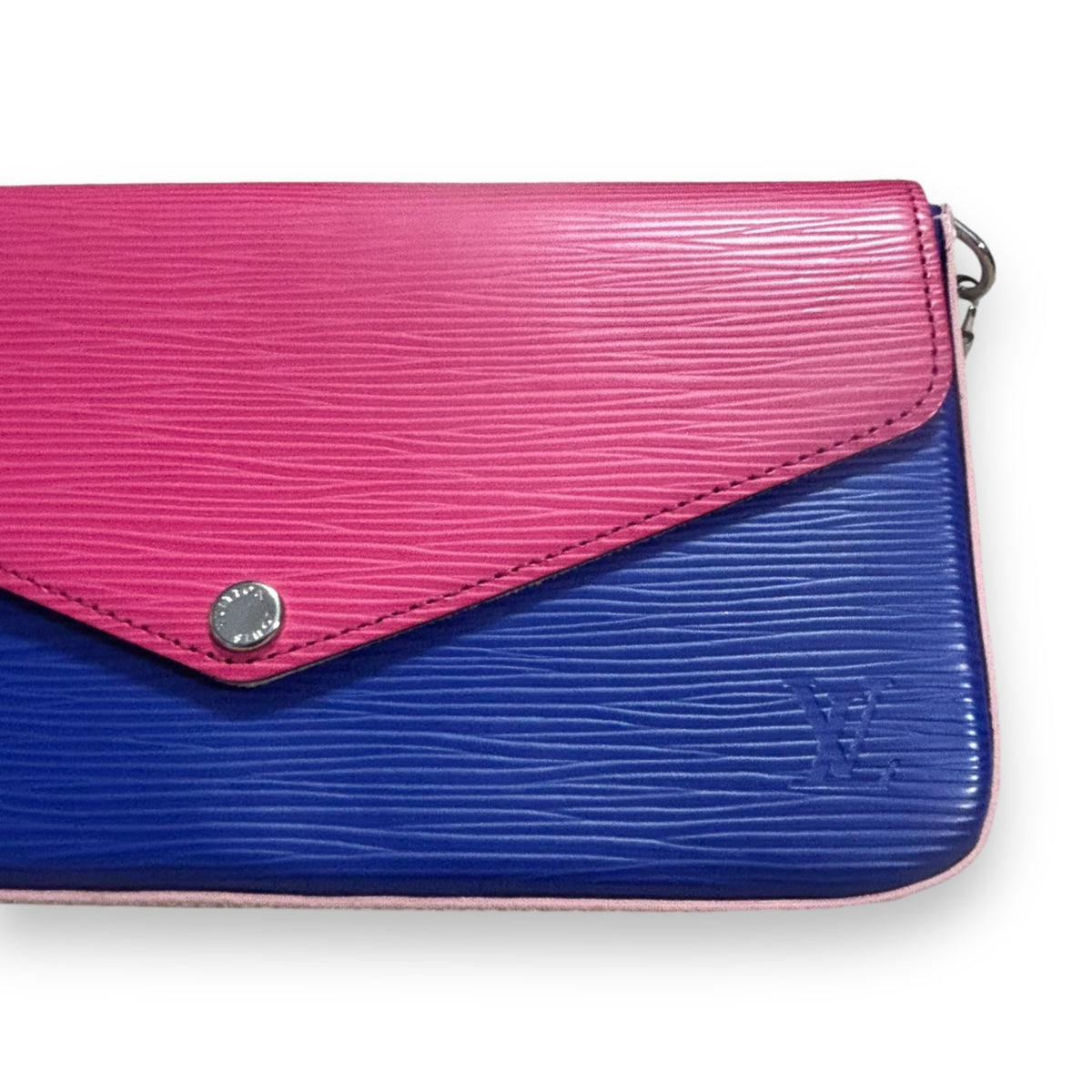 Louis Vuitton Felicie Pochette Fuchsia Indigo Epi 2016 product photograph 7 - VaultedVIP