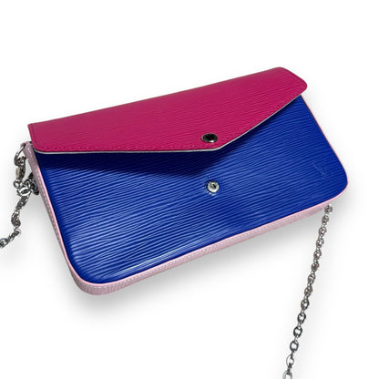 Louis Vuitton Felicie Pochette Fuchsia Indigo Epi 2016 product photograph 8 - VaultedVIP