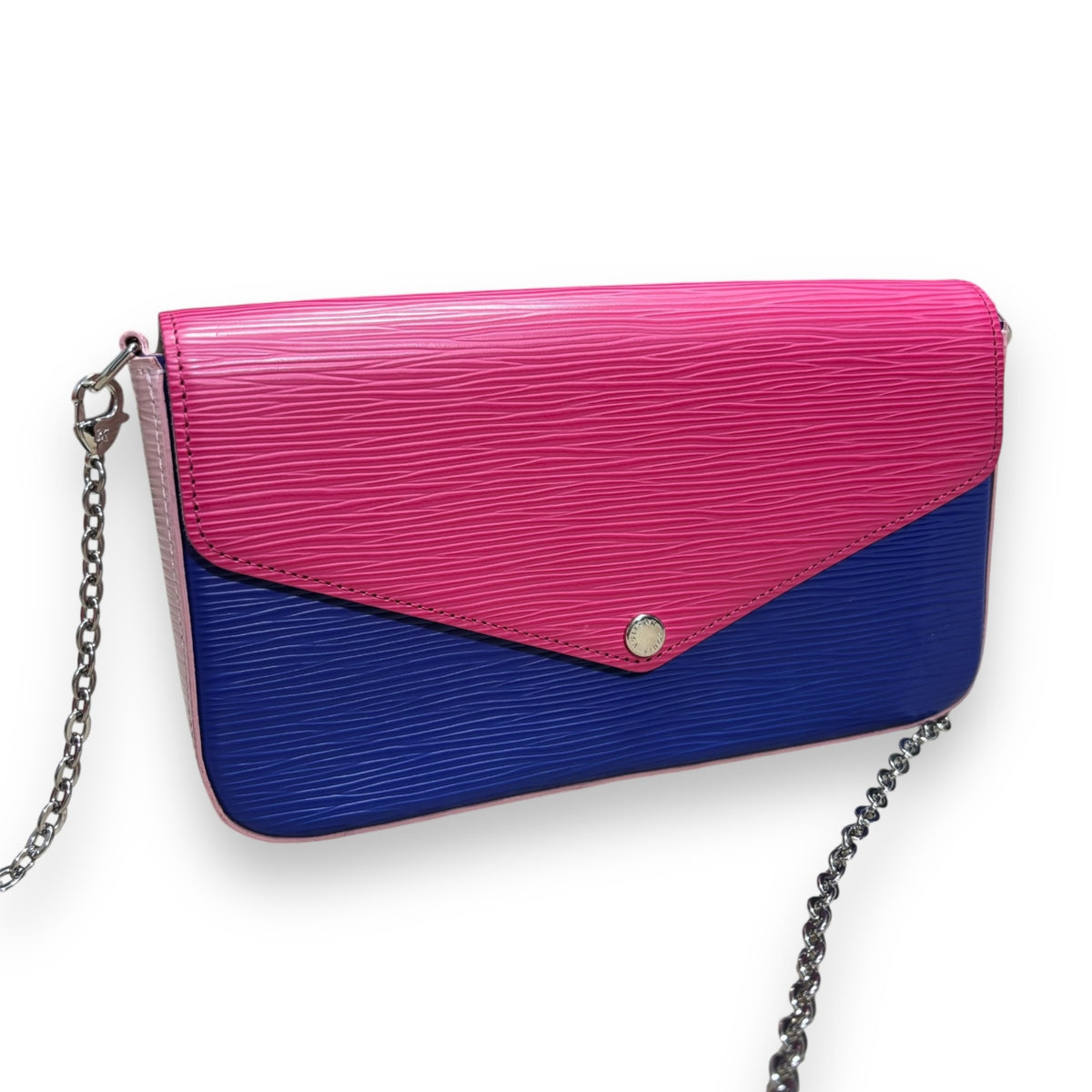 Louis Vuitton Felicie Pochette Fuchsia Indigo Epi 2016 product photograph 9 - VaultedVIP