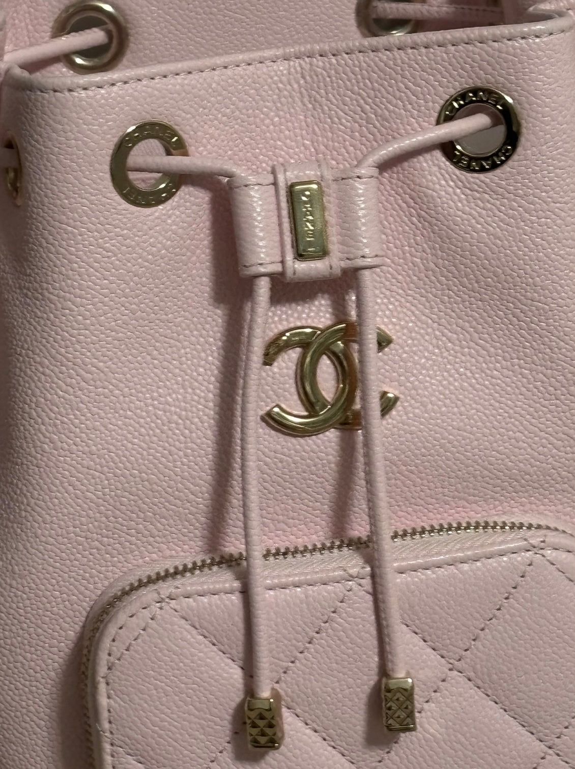 CHANEL Business Affinity Light Pink Bucket Bag product photograph 4 - VaultedVIP