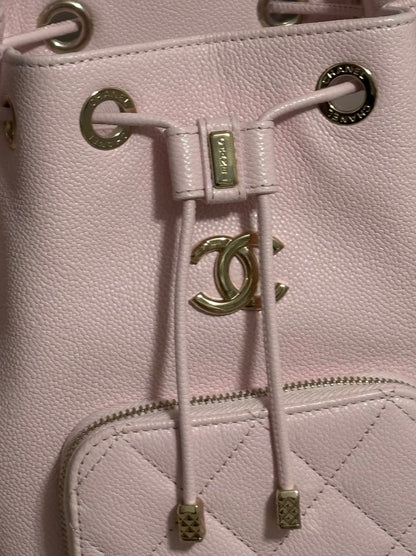 CHANEL Business Affinity Light Pink Bucket Bag product photograph 4 - VaultedVIP