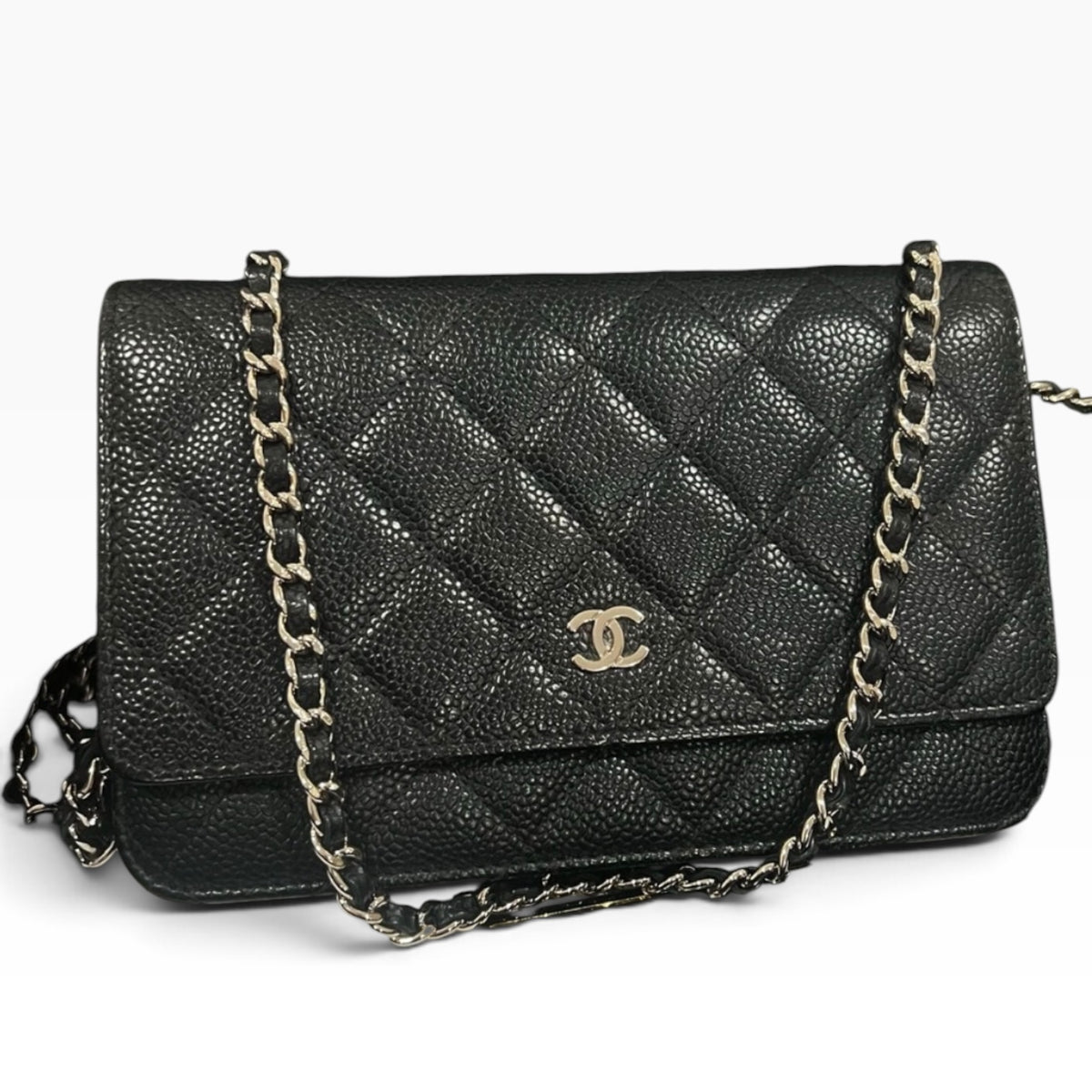 CHANEL Classic WOC Black Caviar Silver Hardware product photograph 2 - VaultedVIP