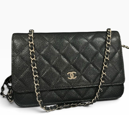 CHANEL Classic WOC Black Caviar Silver Hardware product photograph 2 - VaultedVIP