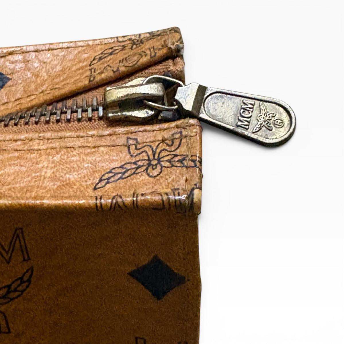 MCM Vintage Cognac Visetos Tote product photograph 6 - VaultedVIP
