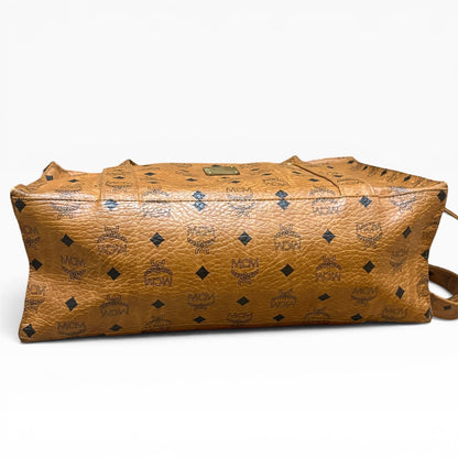 MCM Vintage Cognac Visetos Tote product photograph 7 - VaultedVIP