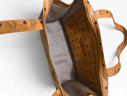 MCM Vintage Cognac Visetos Tote product photograph 10 - VaultedVIP