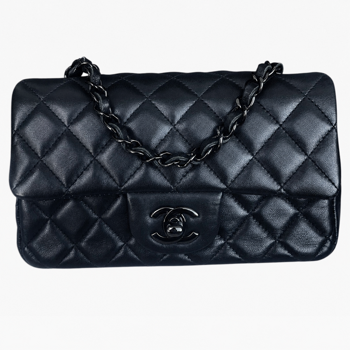 CHANEL Classic Double Flap Black Caviar Black Hardware product photograph 3 - VaultedVIP