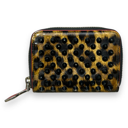 Christian Louboutin Leopard Spike Zip Coin Wallet product photograph 2 - VaultedVIP