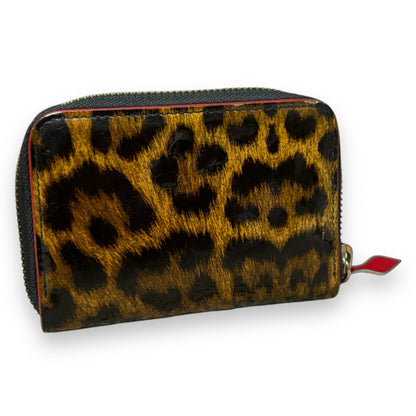 Christian Louboutin Leopard Spike Zip Coin Wallet product photograph 3 - VaultedVIP