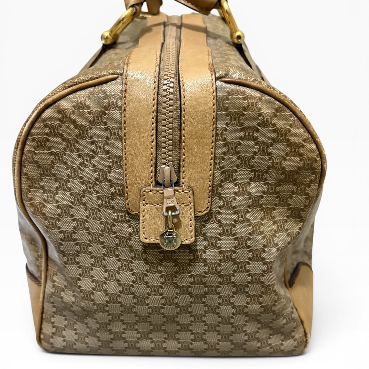 CELINE Vintage Macadam Large Boston Travel Bag product photograph 6 - VaultedVIP