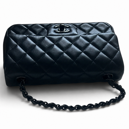 CHANEL Classic Double Flap Black Caviar Black Hardware product photograph 10 - VaultedVIP