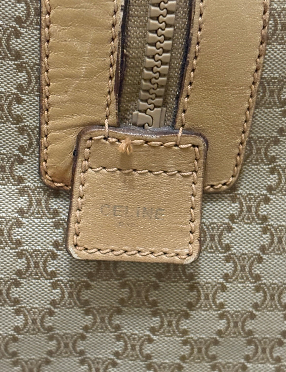 CELINE Vintage Macadam Large Boston Travel Bag product photograph 8 - VaultedVIP