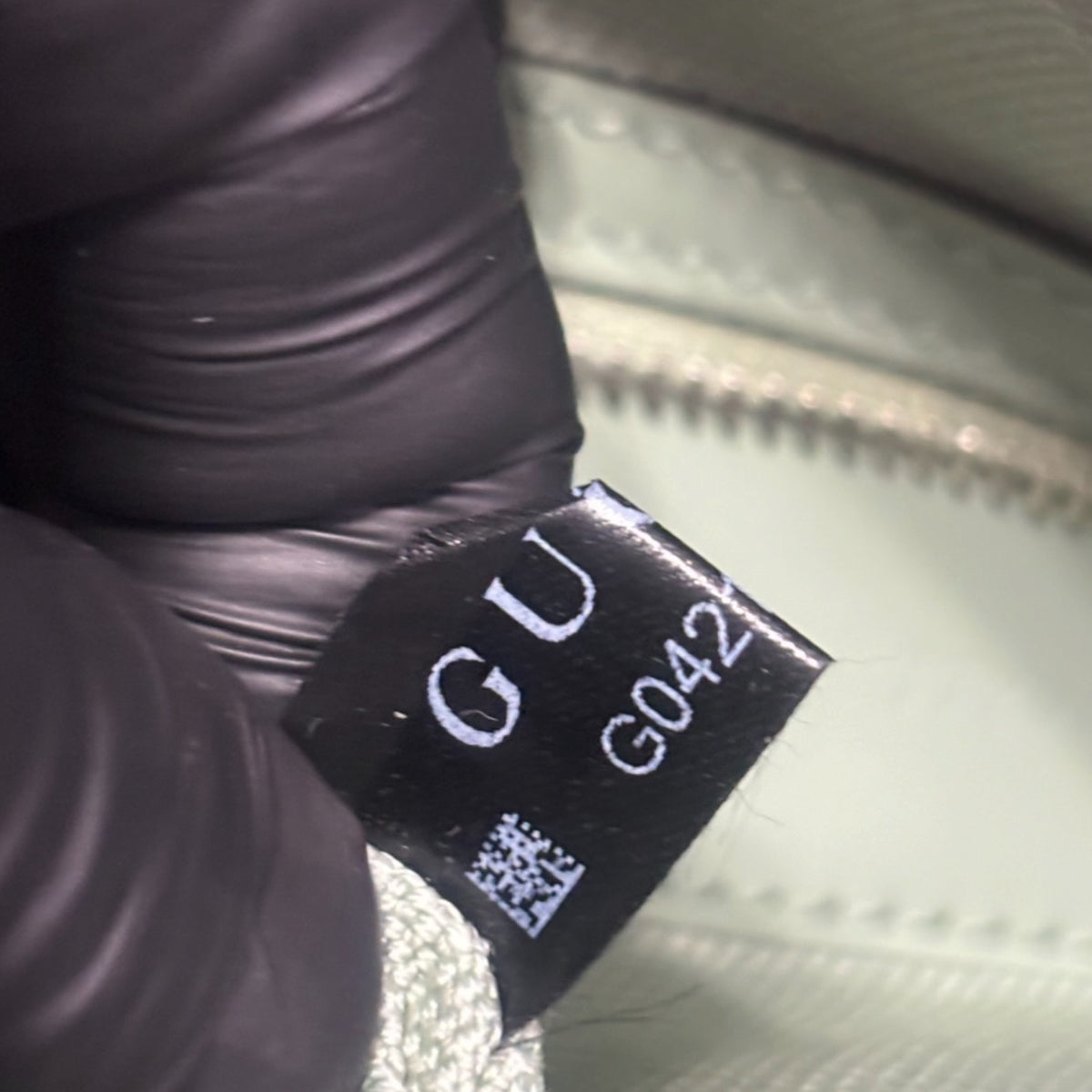 Gucci Mini Ophidia GG Top Handle Green Denim product photograph 12 - VaultedVIP