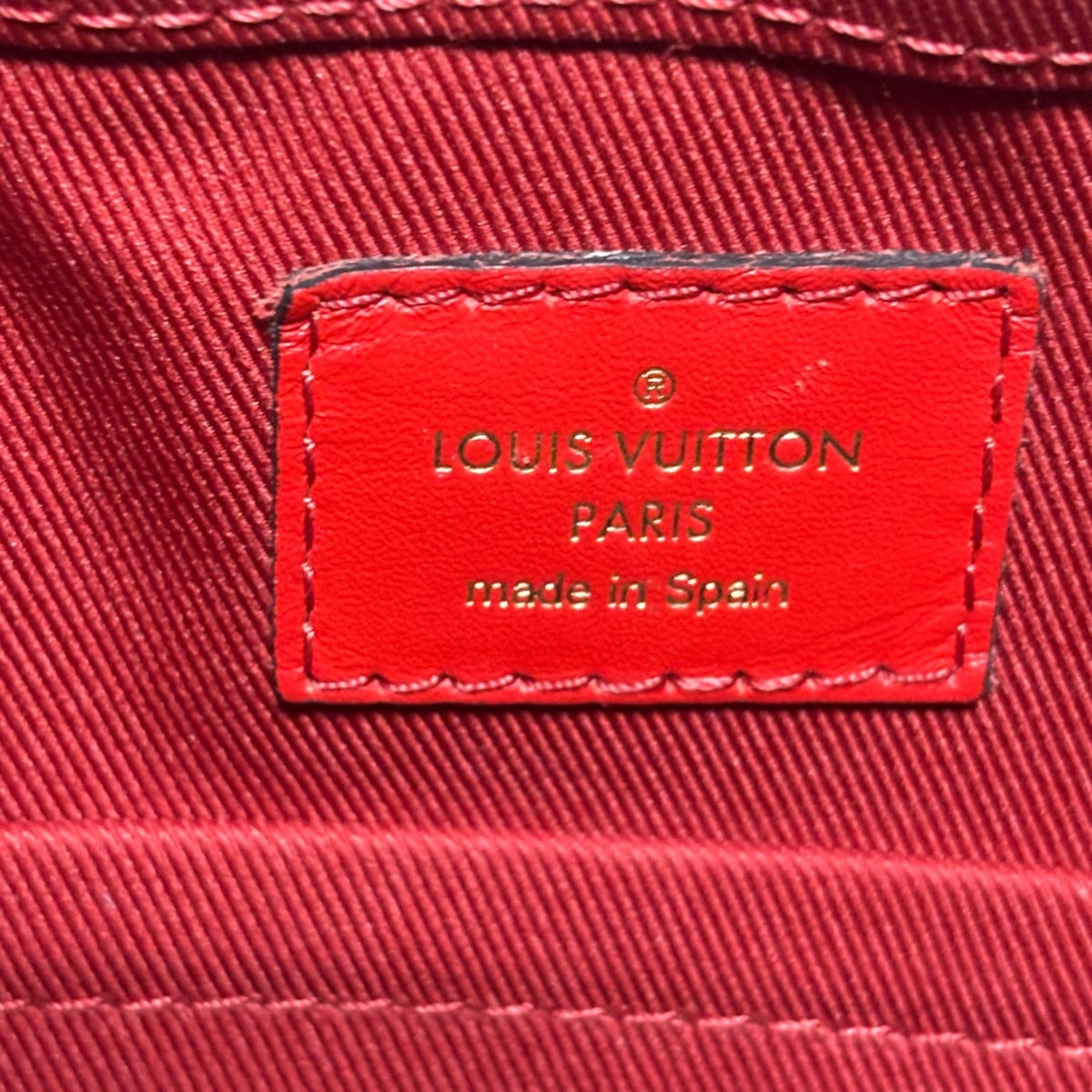 Louis Vuitton Saintonge Monogram Red product photograph 12 - VaultedVIP
