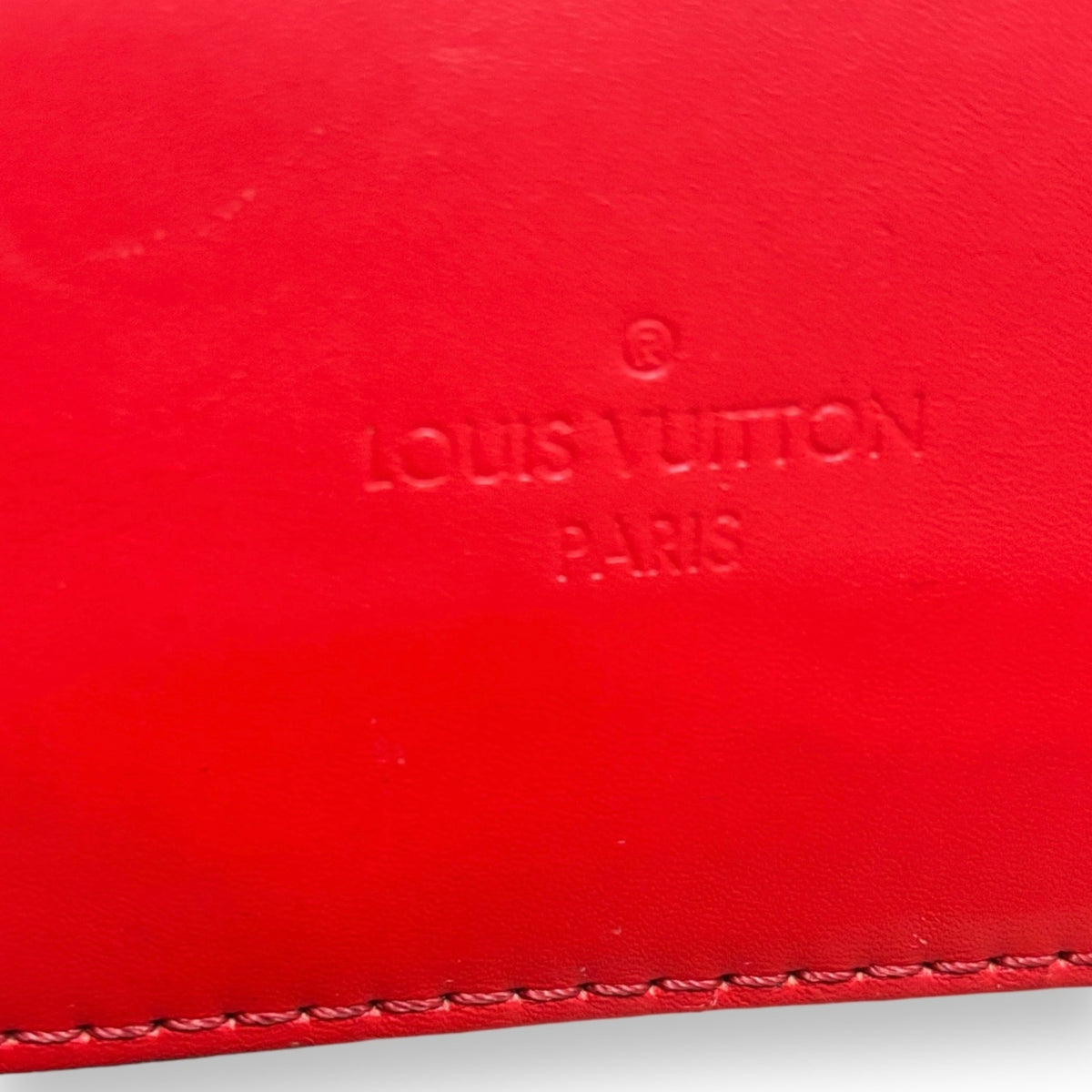 Louis Vuitton Saintonge Monogram Red product photograph 10 - VaultedVIP