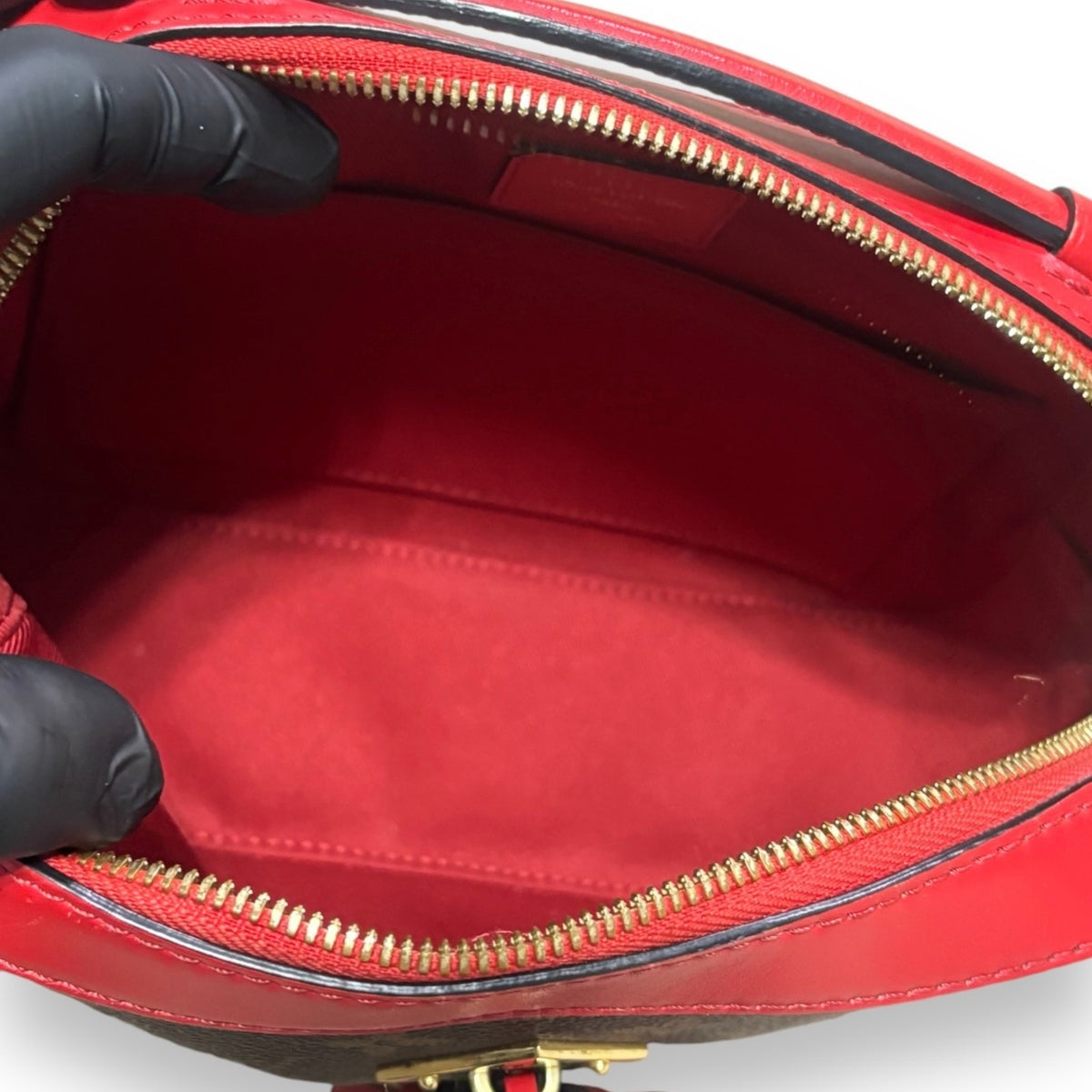 Louis Vuitton Saintonge Monogram Red product photograph 11 - VaultedVIP