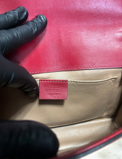 Gucci Lilith Red Leather Snake Head Shoulder Bag product photograph 12 - VaultedVIP