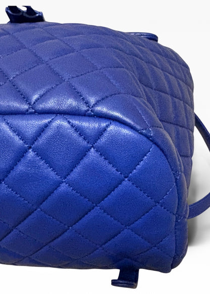 CHANEL Large Urban Spirit Backpack Royal Blue Lambskin