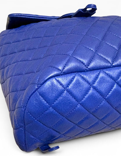 CHANEL Large Urban Spirit Backpack Royal Blue Lambskin