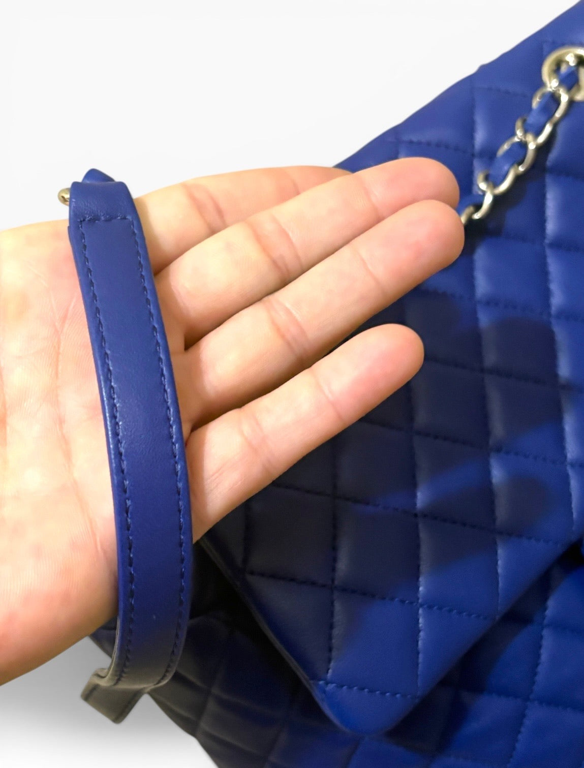 CHANEL Large Urban Spirit Backpack Royal Blue Lambskin