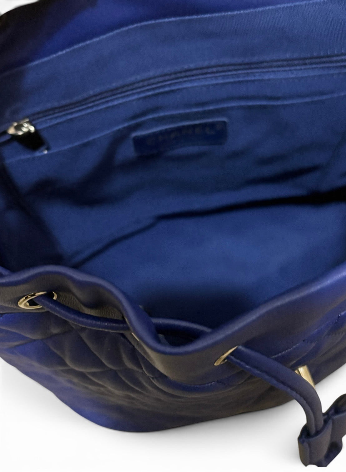 CHANEL Large Urban Spirit Backpack Royal Blue Lambskin