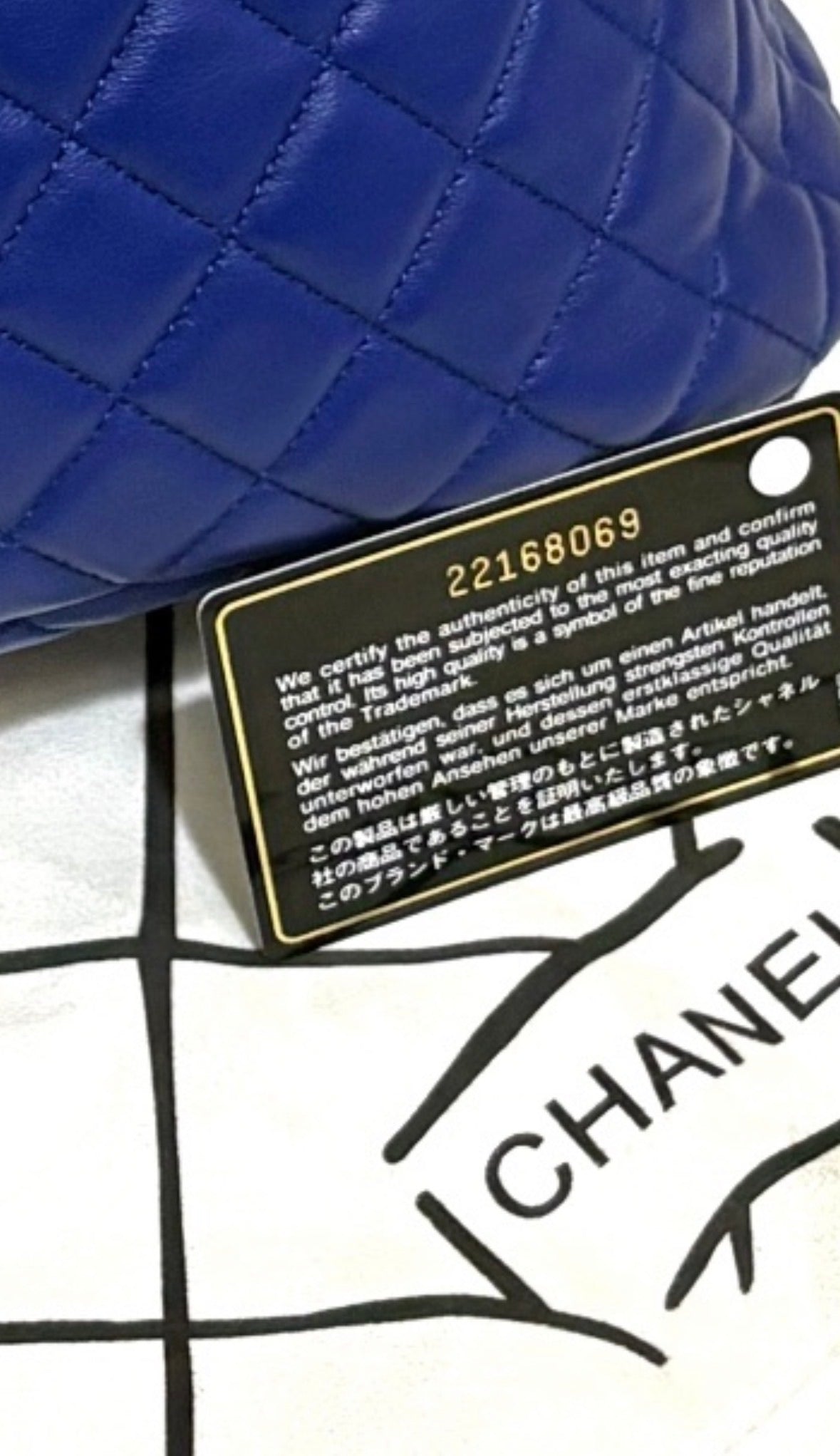 CHANEL Large Urban Spirit Backpack Royal Blue Lambskin
