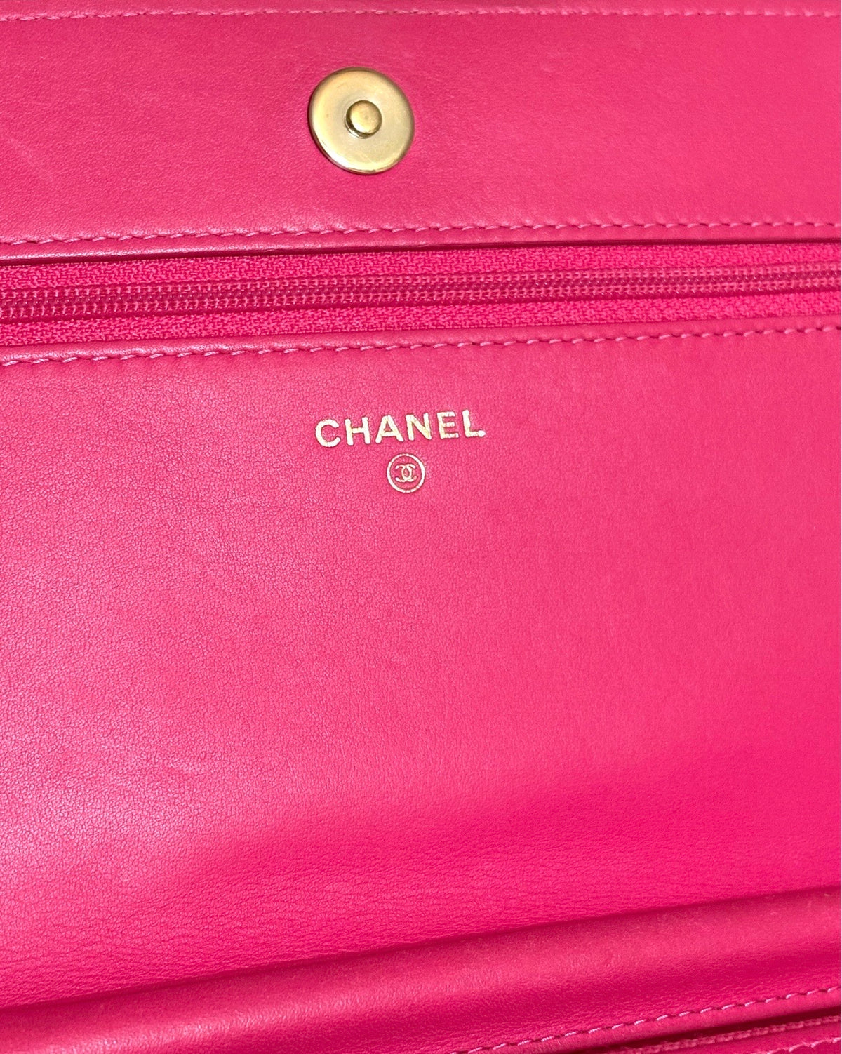 CHANEL Boy WOC Pink Calfskin Gold Hardware product photograph 13 - VaultedVIP