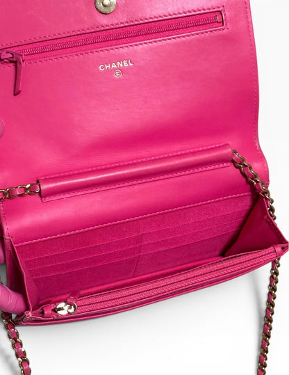 CHANEL Boy WOC Pink Calfskin Gold Hardware product photograph 15 - VaultedVIP