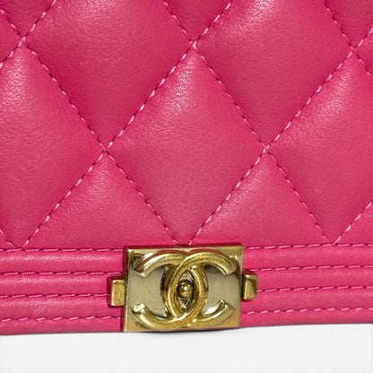 CHANEL Boy WOC Pink Calfskin Gold Hardware product photograph 4 - VaultedVIP