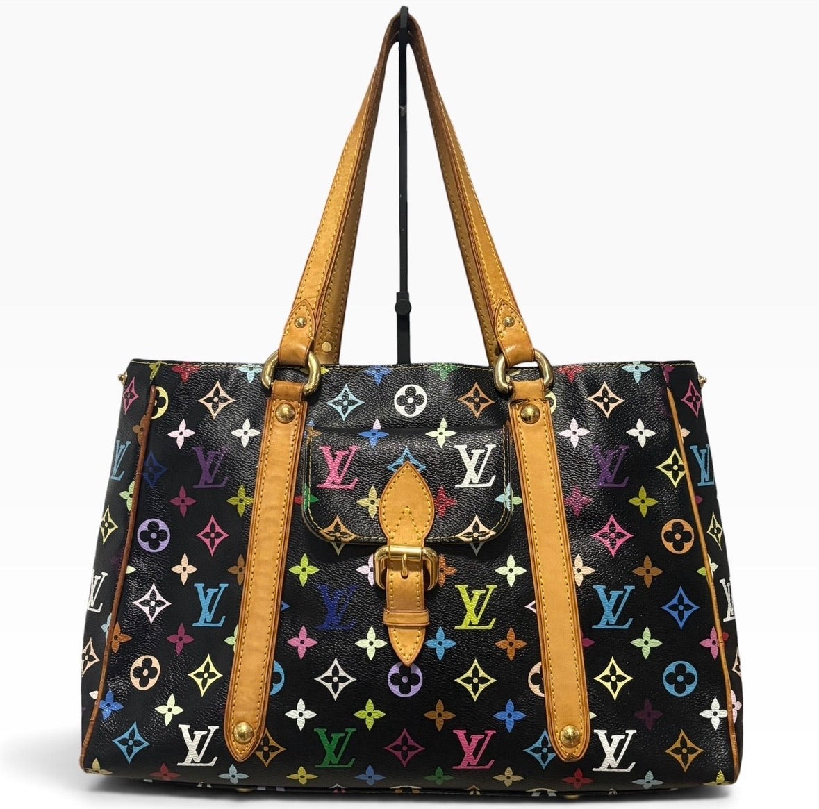 Louis Vuitton Murakami Aurelia MM Black Multicolore product photograph 1 - VaultedVIP