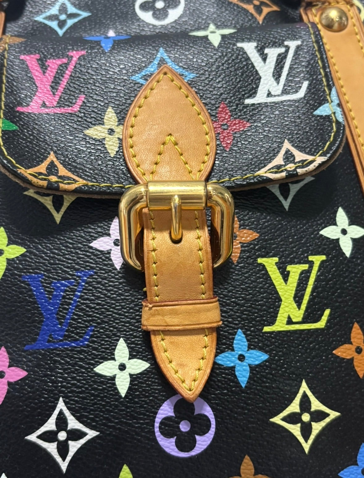 Louis Vuitton Murakami Aurelia MM Black Multicolore product photograph 3 - VaultedVIP