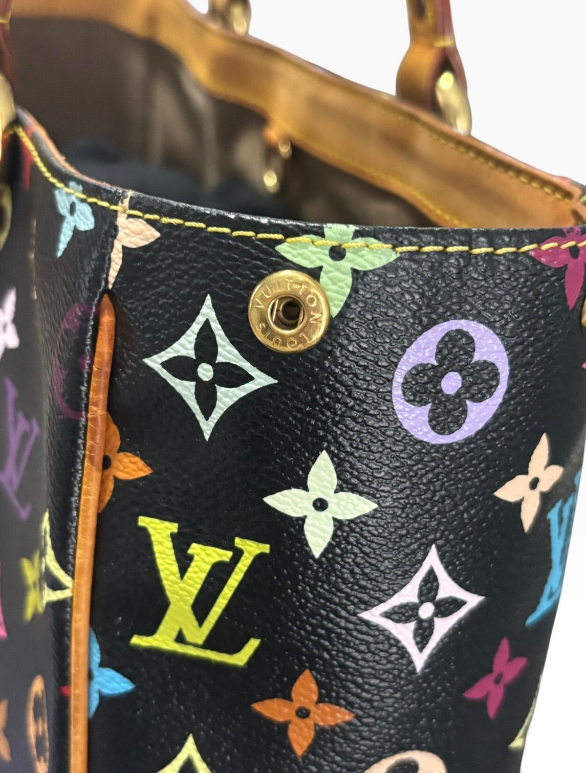 Louis Vuitton Murakami Aurelia MM Black Multicolore product photograph 5 - VaultedVIP