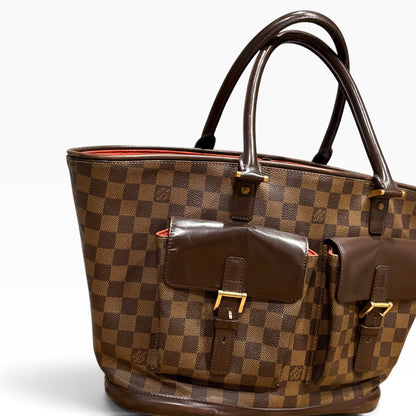 Louis Vuitton Manosque GM Damier Ebene Tote